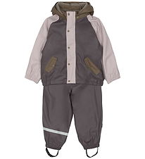 Mikk-Line Regenkleidung m. Träger m. Fleece - PU - Sparrow
