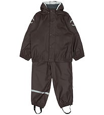 Mikk-Line Regenkleidung m. Träger - PU - Rosine