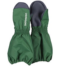 Didriksons Mittens w. Fleece - Shell - Pine Green