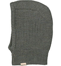 MarMar Balaclava - Wool - 2-layer - Knitted - Olive Leaf Melange