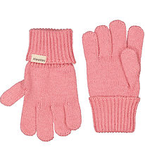MarMar Gloves - Wool/Cotton - Knitted - Aske - Raspberry