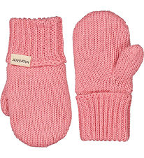 MarMar Mittens - Wool/Cotton - Knitted - Alvilda - Raspberry