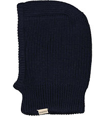 MarMar Balaclava - Wool/Cotton - 2-layer - Knitted - Amaro - Ink