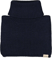 MarMar Neck Warmer - Wool/Cotton - Rib - Knitted - Arni - Ink
