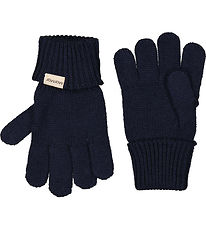 MarMar Gloves - Wool/Cotton - Knitted - Aske - Ink