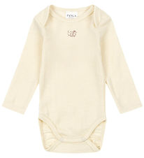 Fanga Fontana Bodysuit l/s - Wool - Erba - Beige Melange