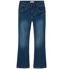 Name It Jeans - Boot - Fleece - NkfSalli - Dark Blue Denim
