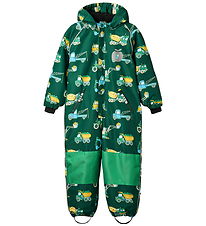 Småfolk Snowsuit - Evergreen w. Vehicles