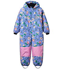 Small flock Snowsuit - Purple delight w. Birds and Flowers
