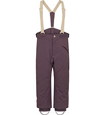 MarMar Ski Pants w. Suspenders - Orla - Deep Plum