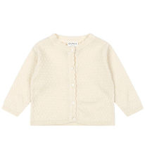Fanga Fontana Cardigan - Knitted - Venti Pointelle - Antique Whi
