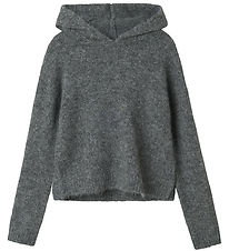 LMTD Bluse - Strick - NlfNulo - Dark Grey Melange