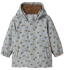 Lil' Atelier Winter Coat - NmmLasnow10 - Ultimate Grey/Airplanes