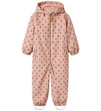 Lil' Atelier Snowsuit - NmfLasnow10 - AOP - Misty Rose/Cherry