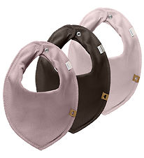 Name It Bib - 3-Pack - NbFYvette - Burnished Lilac/Seal Brow