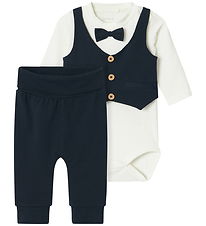Name It Bodysuit l/s - NbmAdam - Dark Sapphire/Solid Mortgage