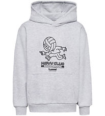 Hummel Kapuzenpullover - HmlJR - Kopfball - Light Grey Melange