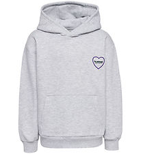 Hummel Kapuzenpullover - HmlJR - Heartfield - Light Grey Melange