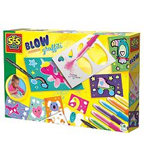 SES Creative Blow Pens w. Templates - Graffiti