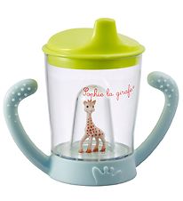 Sophie la Girafe Kopp m. Handtag/Pip - Transparent/Grn m. Sophi