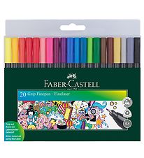 Faber-Castell Marqueurs Magiques - Feutre fin - 20 pices - Mult