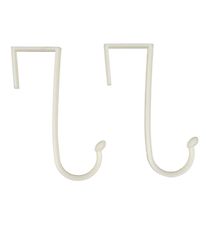 3 Sprouts Hooks For Wall Storage w. Pockets - 2 pcs - White
