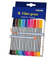 Playbox Fibre Pens - Double Nib - 10 pcs