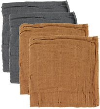 Pippi Baby Muslin Cloth - 4-pack - 65x65 - Indian Tan