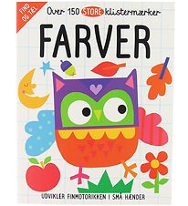 Karrusel Forlag Book w. Stickers - 150 - Farver - Danish
