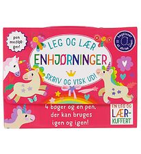 Karrusel Forlag Case w. Books - Leg og Lr - Enhjrning - Danish