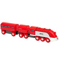 BRIO World Virtaviivainen Juna - 3 Osaa - Punainen 33557