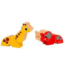 BRIO Magnetic Toys - 6 Parts - Giraffe and Elephant 30284
