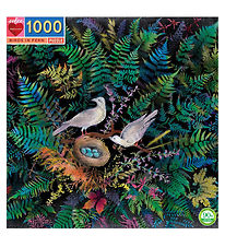 Eeboo Puzzle - 1000 Pieces - Birds In Fern