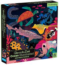Mudpuppy Fluoreszierend Puzzlespiel - 500 Teile - Das Meer