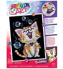 Sequin Art Creation Set - Bubbles - Kitten