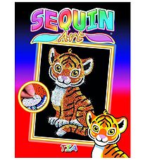 Sequin Art Creation Set - Tia - Tiger