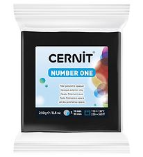 Cernit Polymer Clay - Number One - 250g - Black