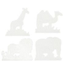 Hama Midi Pegboard - 4 pcs - Lion/Camel/Elephant/Giraffe