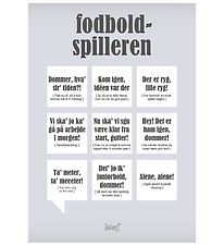 Dialægt Poster - 50x70 - Fodboldspilleren