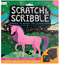 Ooly Scratch and Scribble Set - Magical Unicorns