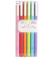 Ooly Gelpennen - Moderne schrijvers - 6 stk - Multicolour