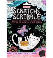 Ooly Scratch and Scribble Mini - Set - Cutie Katzen