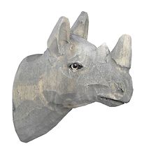 ferm Living Wall Hook - Hand-carved Wood - 9.5x9.5x5 cm - Rhino