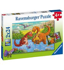 Ravensburger Puzzle - 2x24 pcs - Dinosaurs at Play