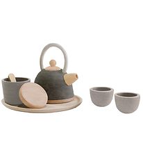 PlanToys Classic Tea Set - Nature/Grey