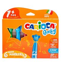 Carioca Baby Tuschpennor - 6 st - Flerfrgad