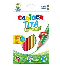 Carioca Maxi Coloured Pencils - 12 pcs - Multicoloured