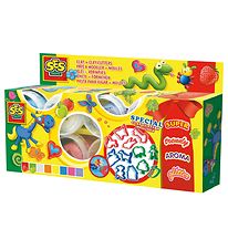 SES Creative Leklera - 8 Färger m. Skärare/Doft/Glitter