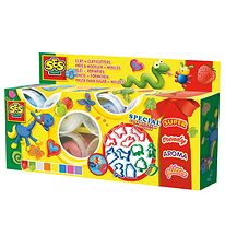 SES Creative Clay - 8 Colours w. Cutters/Aroma/Glitter