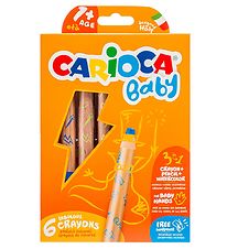 Carioca Bb Crayons de couleur - 3-en-1 - 6 pices - Multicolor